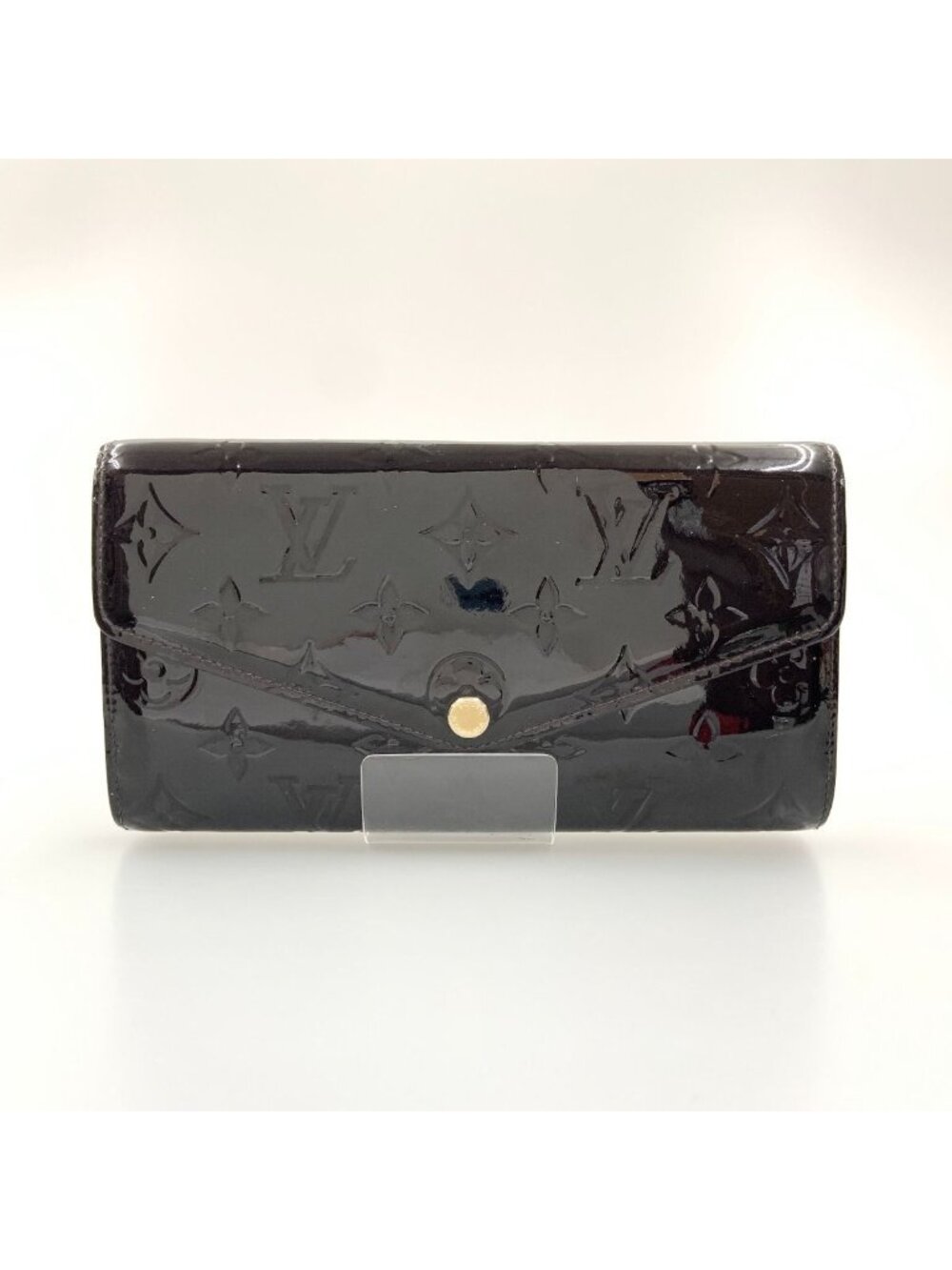 Louis Vuitton Monogram Vernis Portefeuille Sarah Bifold Wallet Purple
